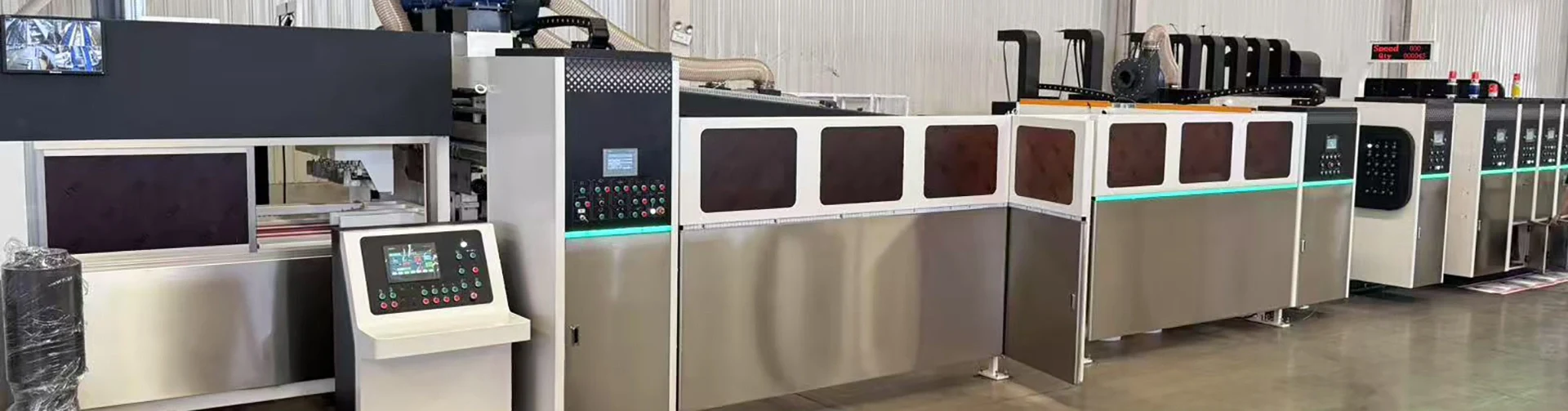 Flexo Printer Slotter Rotary Die Cutter Folder Gluer Line